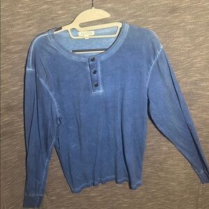 Gustin Indigo Long Sleeve Henley